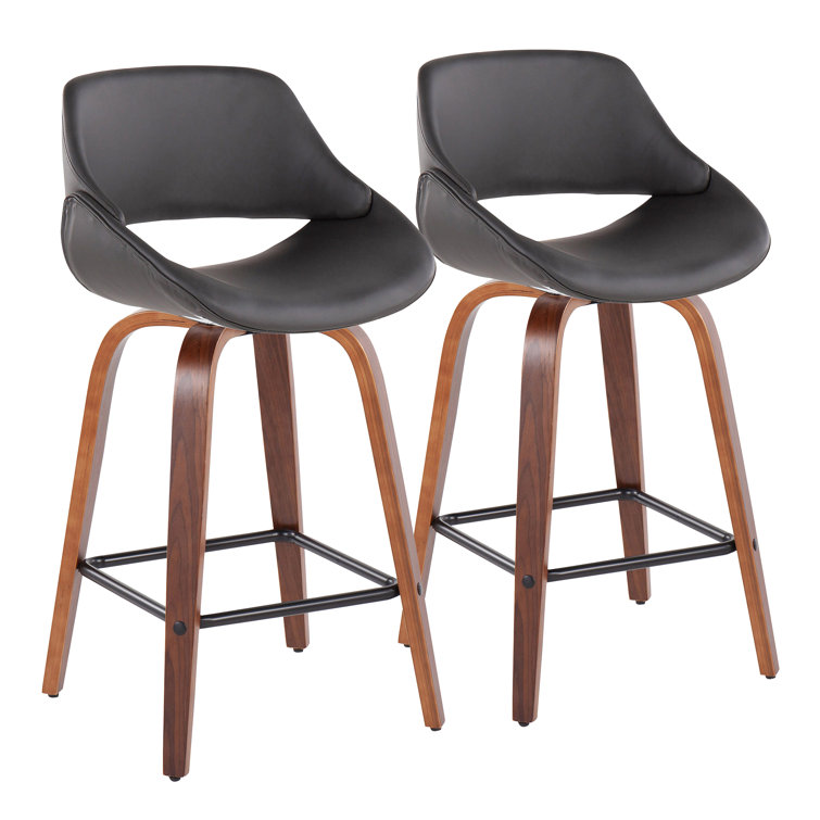 Wade Logan® Laurenzio Midcentury Modern Fixedheight Counter Stool In